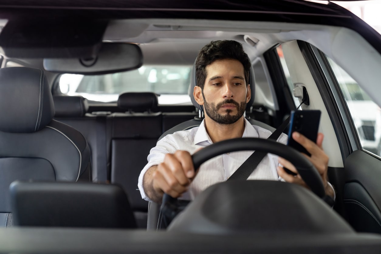 Driver Distracted by phone